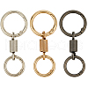 SUNNYCLUE 12Pcs 3 Colors Nordic Retro Zinc Alloy Double Spring Ring Clasps FIND-SC0012-87A-1