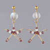 (Jewelry Parties Factory Sale)Dangle Stud Earrings EJEW-JE03694-03-1