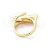 Rack Plating Brass Enamel Cuff Ring for Women RJEW-F143-03G-3