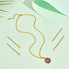 Unicraftale 30Pcs PVD Vacuum Plating 304 Stainless Steel Curb Chain Extender STAS-UN0047-69-2