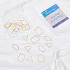BENECREAT 30Pcs 3 Style Brass Pendants KK-BC0001-88G-5