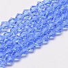 Imitate Austrian Crystal Bicone Glass Beads Strands GLAA-F029-3x3mm-09-1