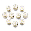 Alloy Enamel Beads ENAM-N052-006-01A-RS-1