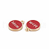 Mother's Day Alloy Enamel Charms ENAM-T016-11G-RS-3