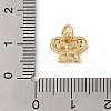 Brass Micro Pave Clear Cubic Zirconia Pendants ZIRC-P121-04G-3