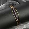 304 Stainless Steel Cuff Bangles for Women BJEW-Z087-08G-1