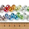 Transparent Electroplate Glass Beads Strands GLAA-K064-07A-4
