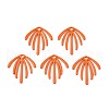 Spray Painted Alloy Pendants PALLOY-Q433-029F-RS-1