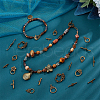   60Pcs 10 Styles Tibetan Style Alloy Toggle Clasps FIND-PH0020-12-5
