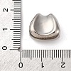 Nuggets Brass Micro Pave Clear Cubic Zirconia Beads KK-P308-50P-3