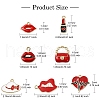 35Pcs 7 Styles Alloy Enamel Pendants FIND-YW0004-95-2
