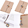 BENECREAT 4Pcs 4 Style Chakra Gemstone Bead Dangling Bookmarks AJEW-BC0003-22-4