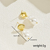 Elegant Brass Dangle Stud Earrings AI3565-1-3