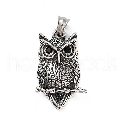 Retro 304 Stainless Steel Pendants STAS-I205-08AS-1