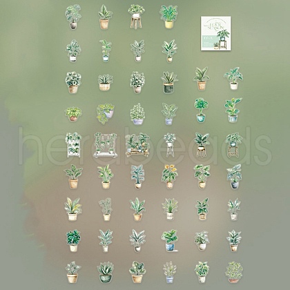 100Pcs Story of Four Seasons PET Stickers Self-Adhesive Stickers DIY-K074-06B-1