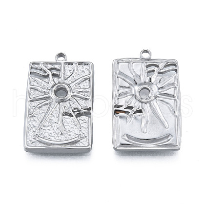 304 Stainless Steel Pendants STAS-N098-212P-1