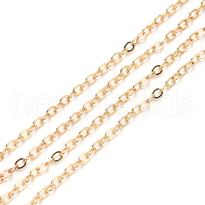 Brass Cable Chains CHC-T008-06B-KC-1