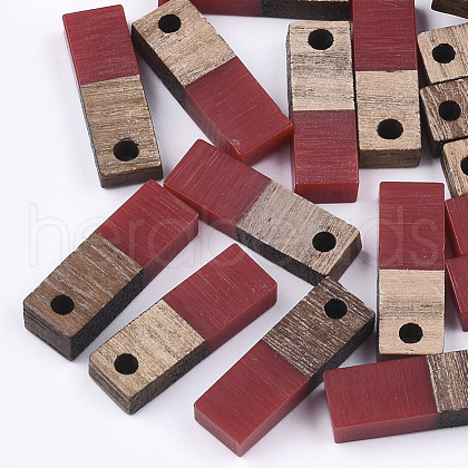 Resin & Walnut Wood Pendants RESI-S358-19I-1