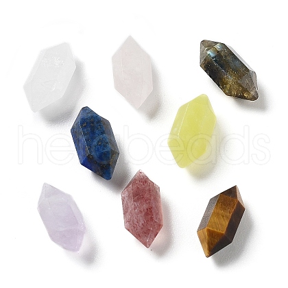 Natural Mixed Gemstone Double Terminated Points G-G012-07-1