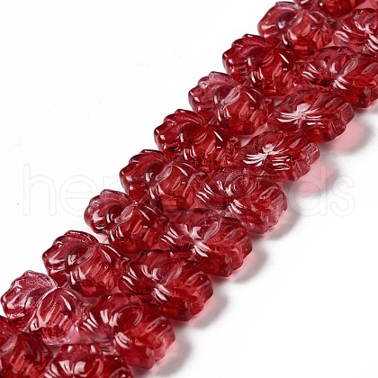 Transparent Glass Beads Strands GLAA-F114-01M-1