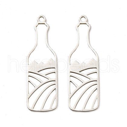 Non-Tarnish 201 Stainless Steel Pendants STAS-M318-07P-1