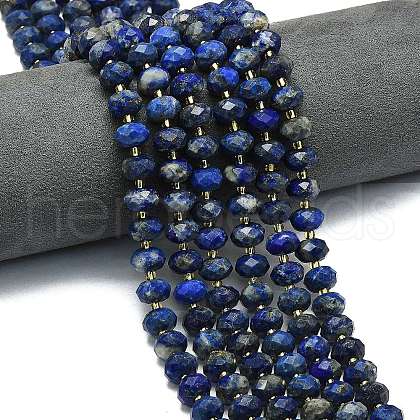 Natural Lapis Lazuli Beads Strands G-P573-A44-01-1