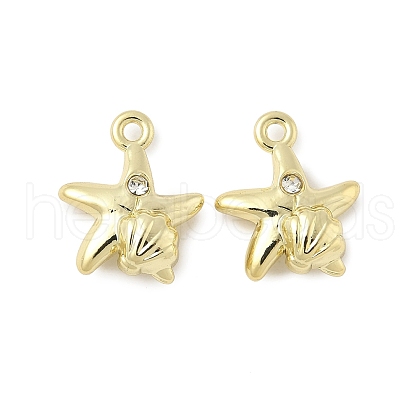 Alloy Rhinestone Charms PALLOY-F316-02A-G-1