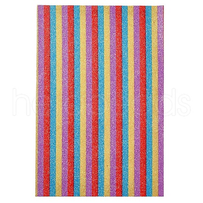 Stripe Pattern PU Leather Fabric AJEW-WH0149B-01-1