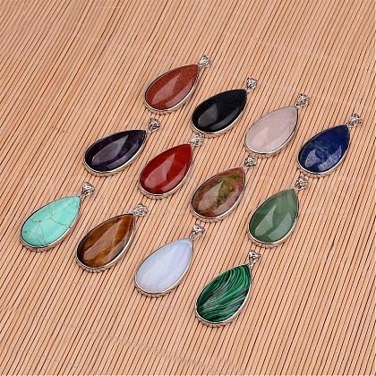 Natural & Synthetic Mixed Stone Big Pendants G-I184-M-1