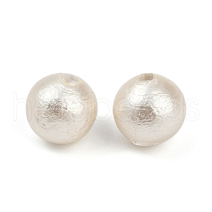 Compressed Cotton Pearl Beads WOVE-V001-A02-6mm-1