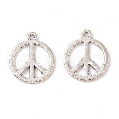 Tibetan Style Alloy Pendants TIBEP-K67-AS-RS-1
