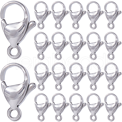 SOFPLATE 304 Stainless Steel Lobster Claw Clasps STAS-SP0001-73B-1