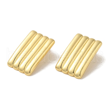 Brass Stud Earrings EJEW-R162-13G-1