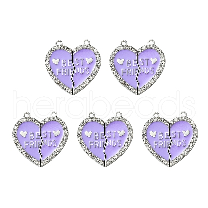 Alloy Enamel Split Pendant ENAM-YW0003-81C-1