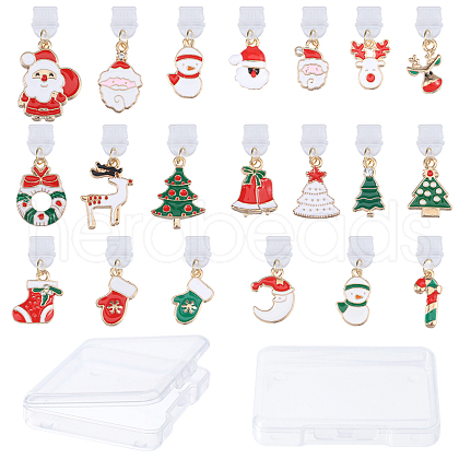 Christmas Theme Plastic Mobile Dustproof Plugs PALLOY-GL00005-1