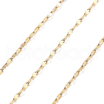 10M Brass Coffee Bean Chains CHC-L052-01B-G-1