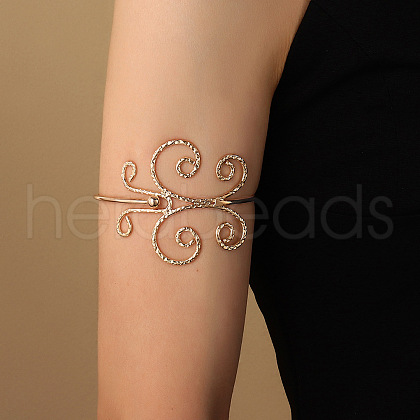 Alloy Arm Cuff Bangles WGA5578-02-1