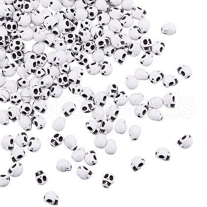 DICOSMETIC 250Pcs Opaque Acrylic Beads OACR-DC0001-21-1-1