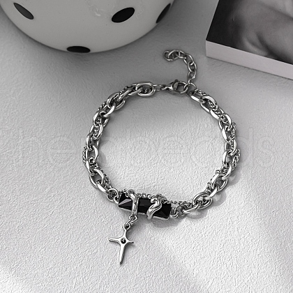 Stainless Steel Charm Bracelets PW-WG2882D-01-1