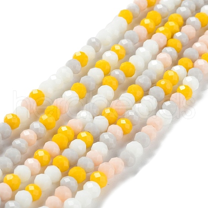 Glass Beads Strands EGLA-A034-M6mm-39-1