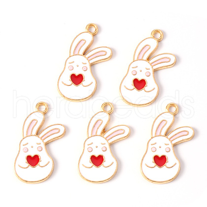 Alloy Enamel Pendants ENAM-N054-39A-RS-1