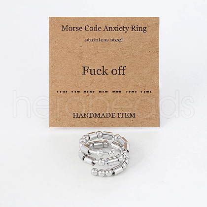 304 Stainless Steel Rotating Cuff Rings FS-WG14209-10-1