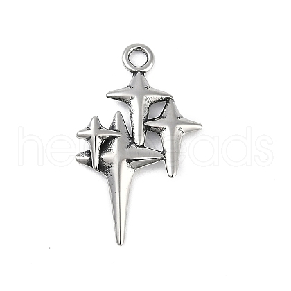 316 Surgical Stainless Steel Pendants STAS-G349-39AS-1