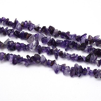 Natural Amethyst Beads Strands X-G-O049-C-23-1