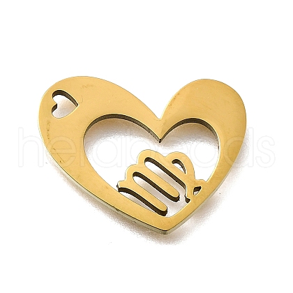 201 Stainless Steel Pendants STAS-A116-01G-06-1