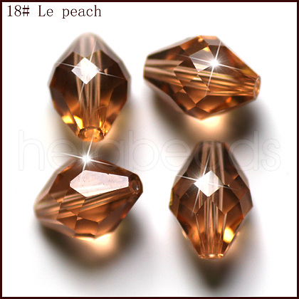 Imitation Austrian Crystal Beads SWAR-F054-9x6mm-18-1