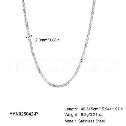 Minimalist Stainless Steel Chain Necklaces for Women OT8500-2-1