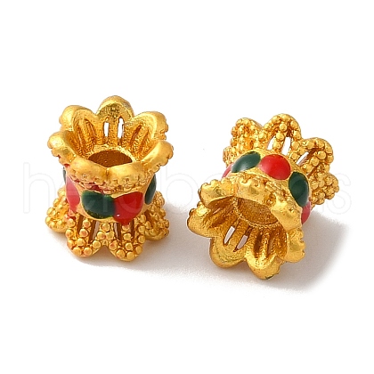Long-Lasting Plated Brass Beads KK-K381-14MG-1