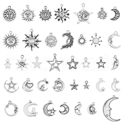 HOBBIESAY Tibetan Style Alloy Pendants FIND-HY0002-85-1