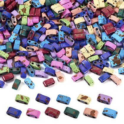 440Pcs 11 Colors Spray Painted Non-magnetic Synthetic Hematite Multi-Strand Links G-TA0001-73-1